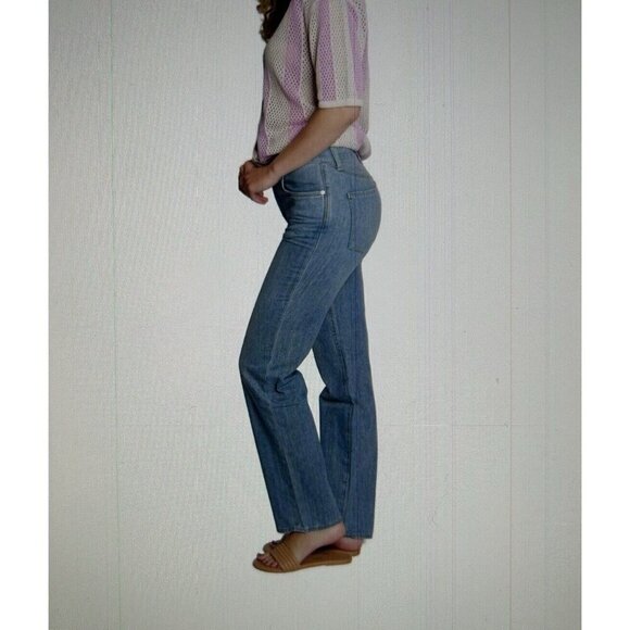 Daily Blue Adriano Goldschmeid Mood Straight Leg Lightweight Jeans Echo Blue 29 - Picture 2 of 14